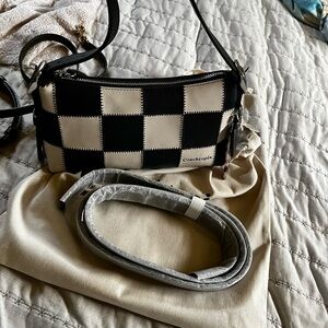 Coachtopia Alter Ego Slouchy Small Black And White Checkered Bag Authentic